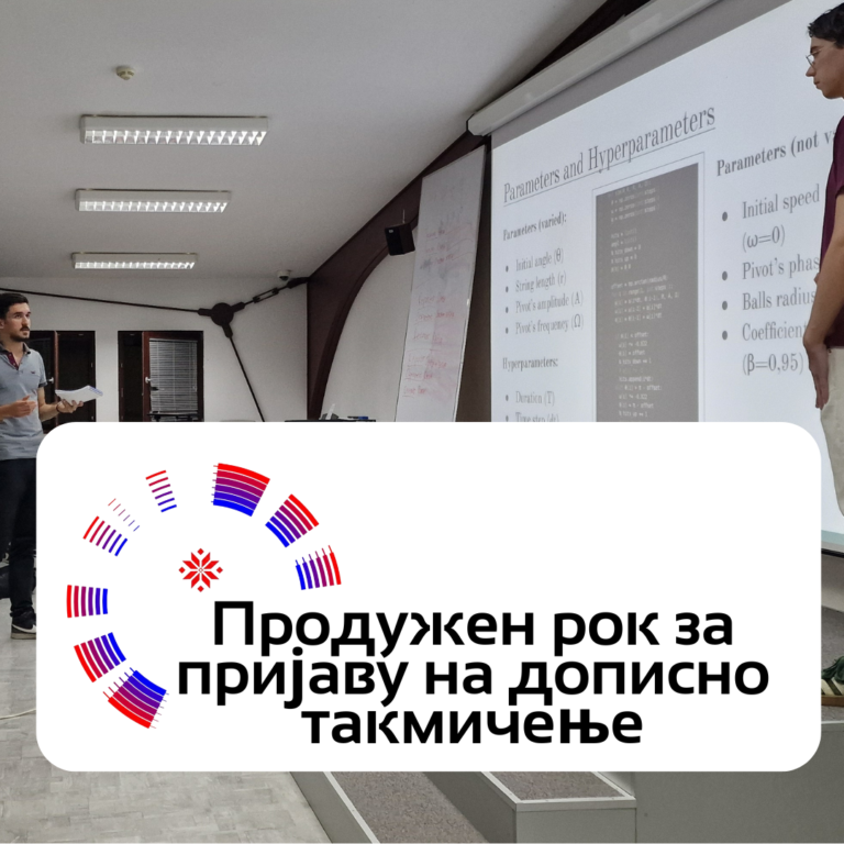 Продужен рок за пријаву на дописно такмичење